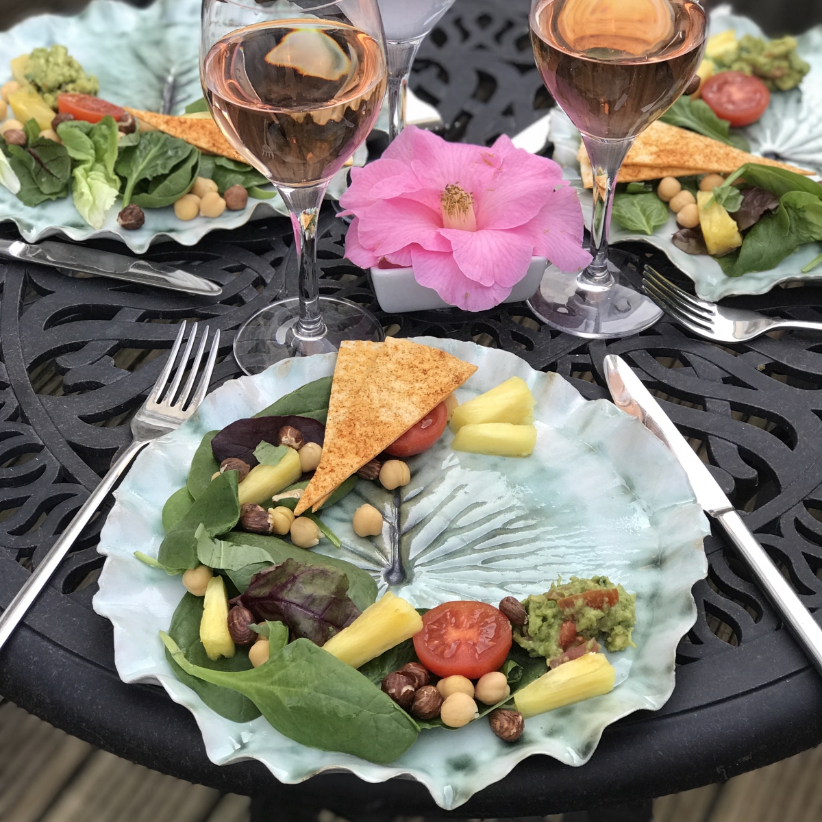 Pond Lily Leaf Dinner Plates Al Fresco Dining by Sonya Wilkins