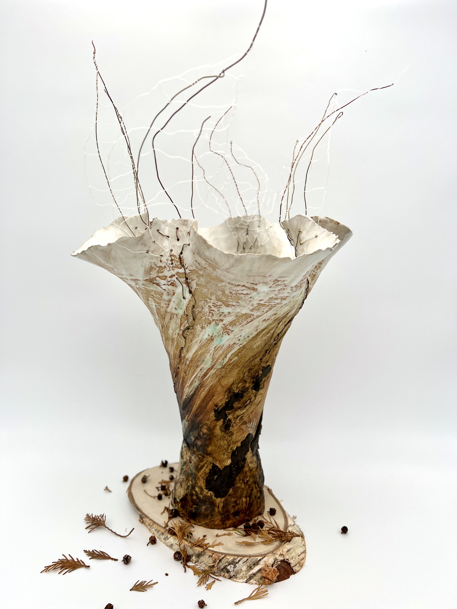 Windswept Tree Vessel By Sonya Wilkins Ceramics