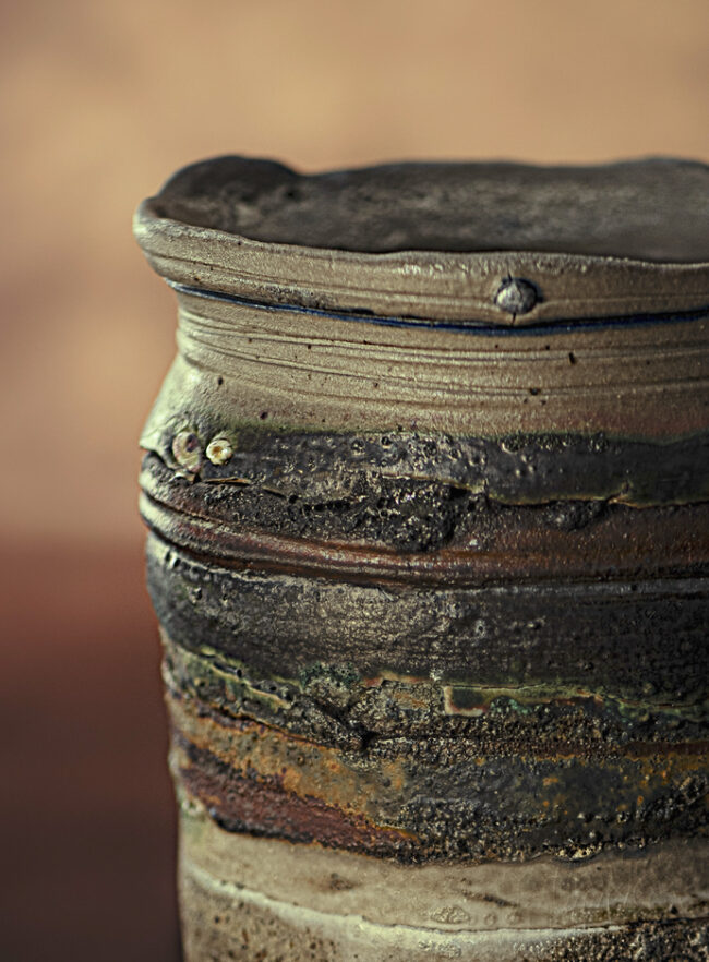 Landscape Vessel 'Shore Line' (detail shot) By Sonya Wilkins Ceramics