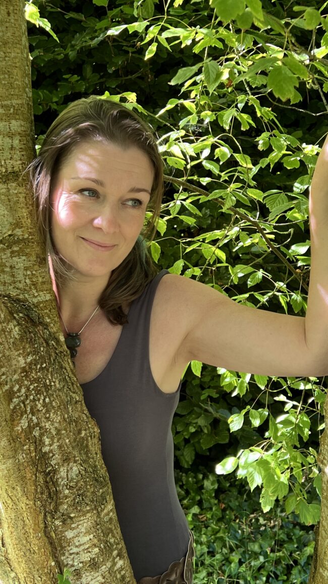 Sonya Wilkins Connecting with Trees at Challice Well Gardens