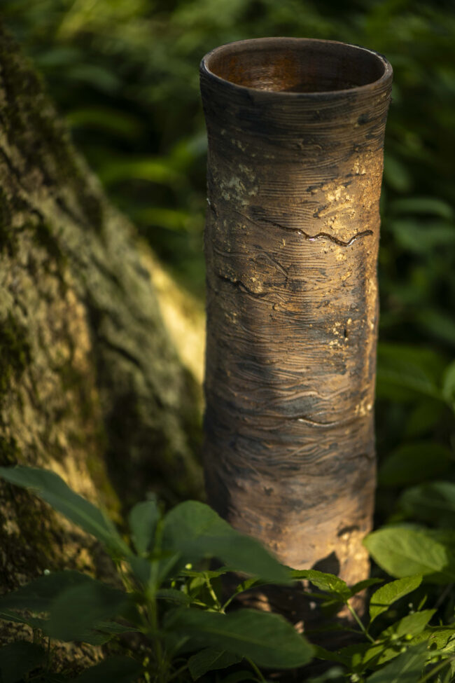 Tree Trunk Vessel By Sonya Wilkins Ceramics (Ash)