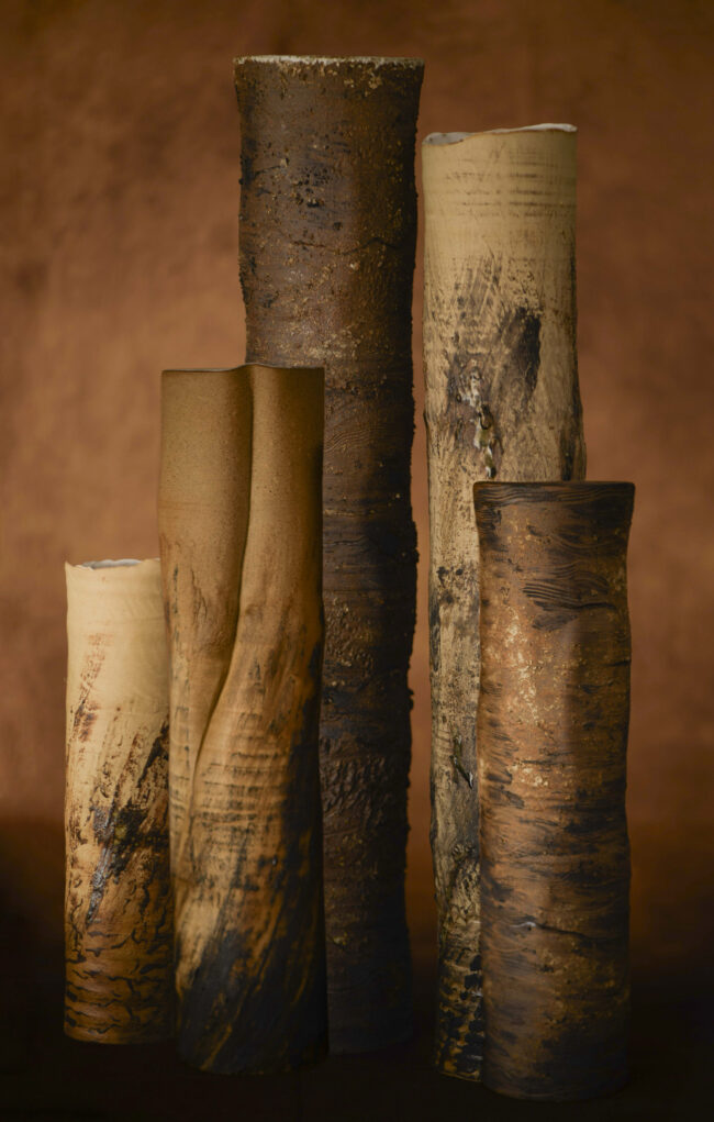 Tree Trunk Vessel Copse By Sonya Wilkins Ceramics