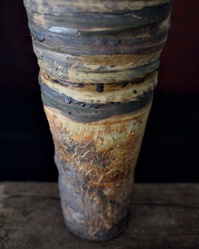 Landscape Vessel By Sonya Wilkins Ceramics 2025 (detail view)