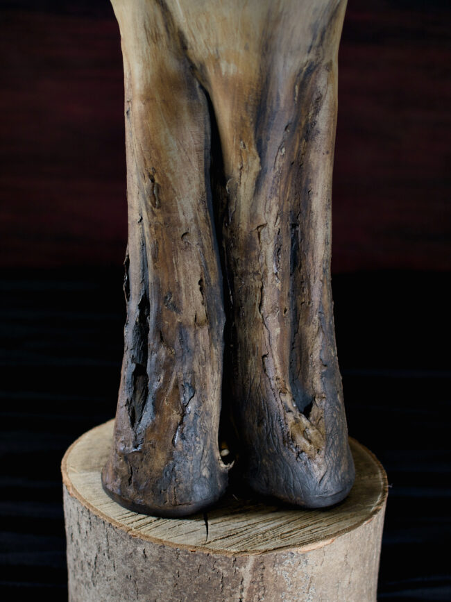 Oak Tree Vessel By Sonya Wilkins Ceramics 2025 (texture close up)