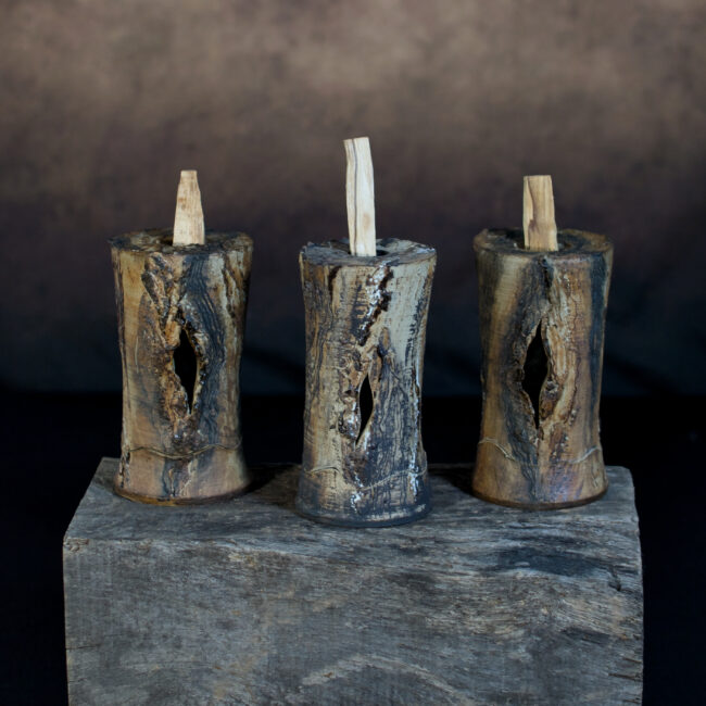 Tree Bark Palo Santo Wood Burners By Sonya Wilkins Ceramics
