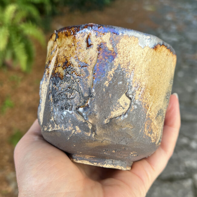 Tree Chawan Glaze Detail By Sonya Wilkins Ceramics