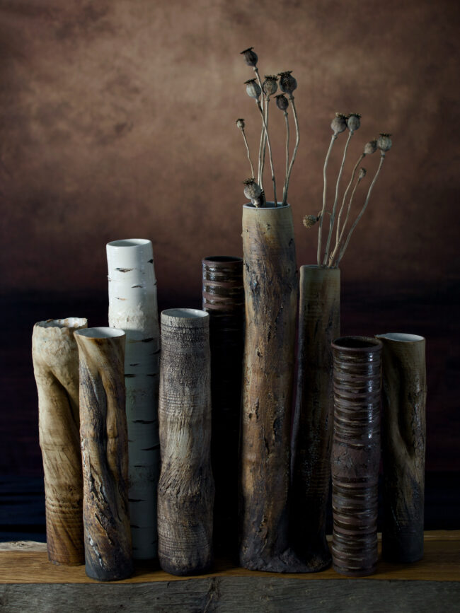 Tree Trunk Vessel Copse By Sonya Wilkins Ceramics 2025